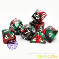 Two-Tone Gemini Polyhedral Dice in 30 Different Colors, RPG Dice Set of 7 for Table Games Dungeons and Dragons D&D